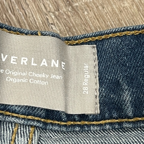 NWT Size 28 Everlane Straight Fit The Original Cheeky Jean High Rise Low Stretch - Picture 5 of 10